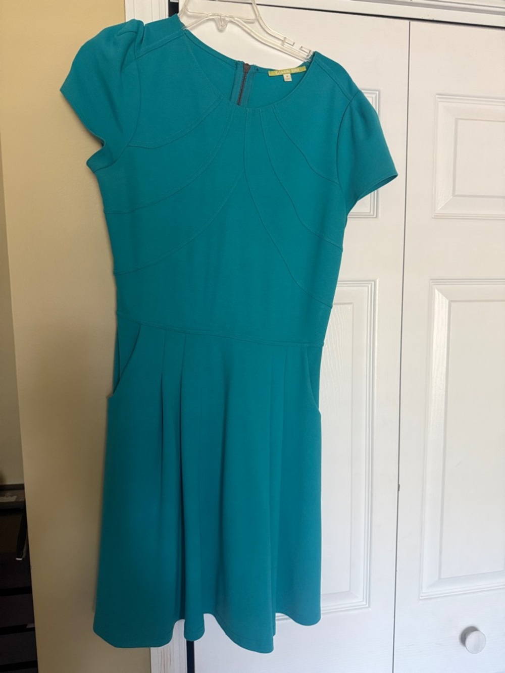 Gianni Bini Teal Short-Sleeve Fit & Flare Mini Dress